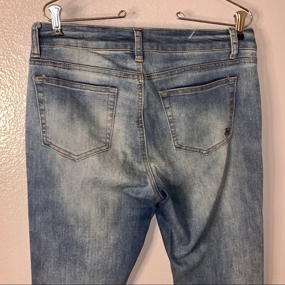 Indigo Rein Rhinestone Embellished ankle Jeans - Picture 5 of 7